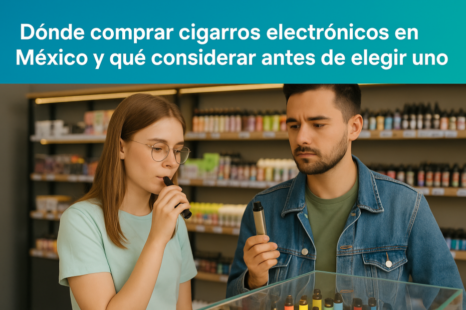 Dónde comprar cigarros electrónicos en México y qué considerar antes de elegir uno